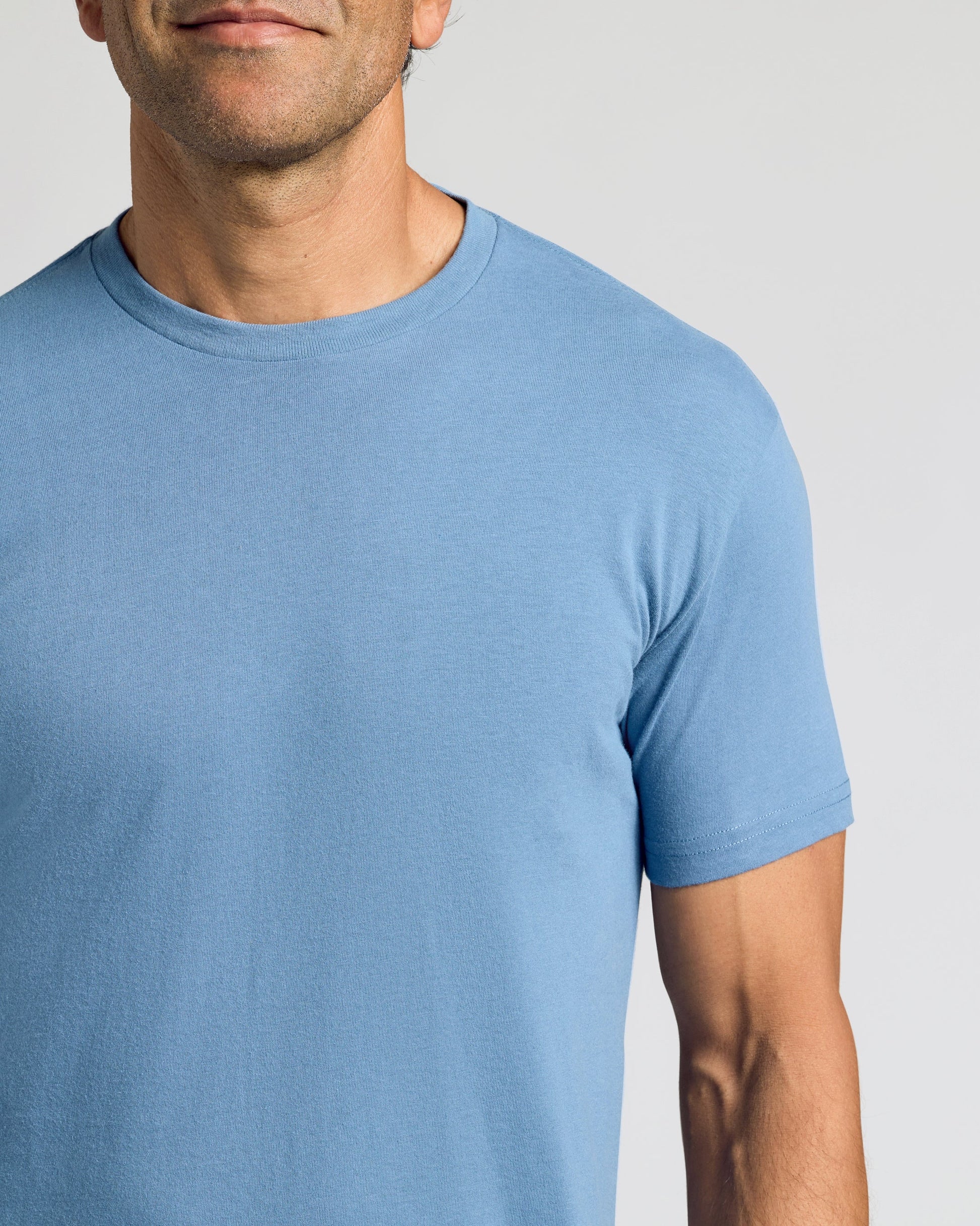 Maglietta girocollo classica indaco