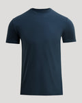 Maglietta girocollo classica blu navy