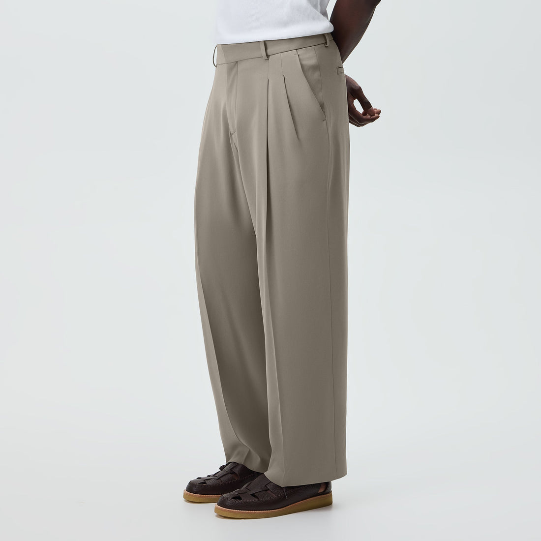 Pantalone Kith Double Crepe Lambert a Pinces - Astro