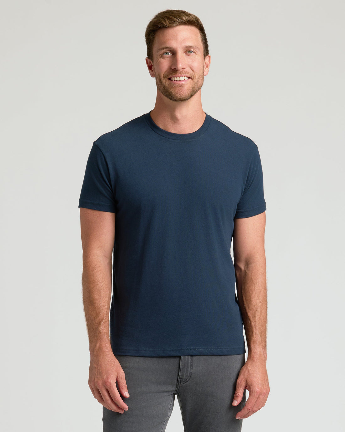 Maglietta girocollo classica blu navy