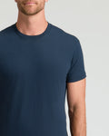 Maglietta girocollo classica blu navy