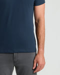 Maglietta girocollo classica blu navy