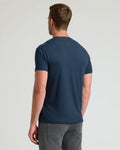 Maglietta girocollo classica blu navy