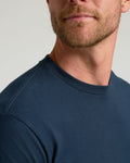 Maglietta girocollo classica blu navy