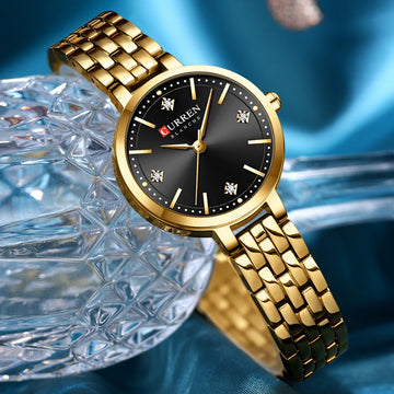 Orologio al Quarzo Casual da Donna con Quadrante Piccolo e Impermeabile