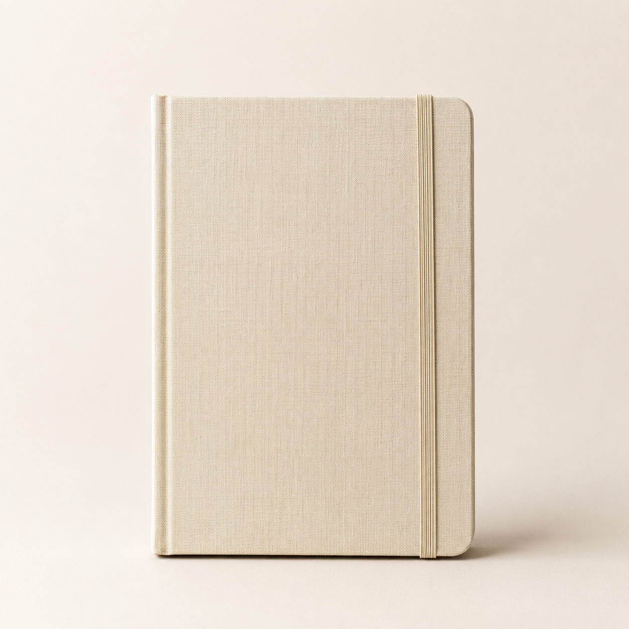 Planner settimanale non datato con copertina crema ed elastico