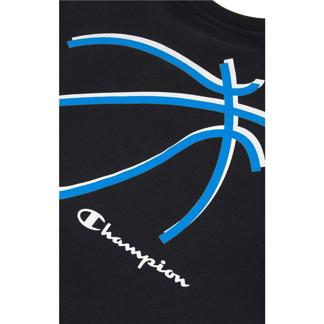 Felpa Uomo Senza Cappuccio Champion Basket Graphic Nera